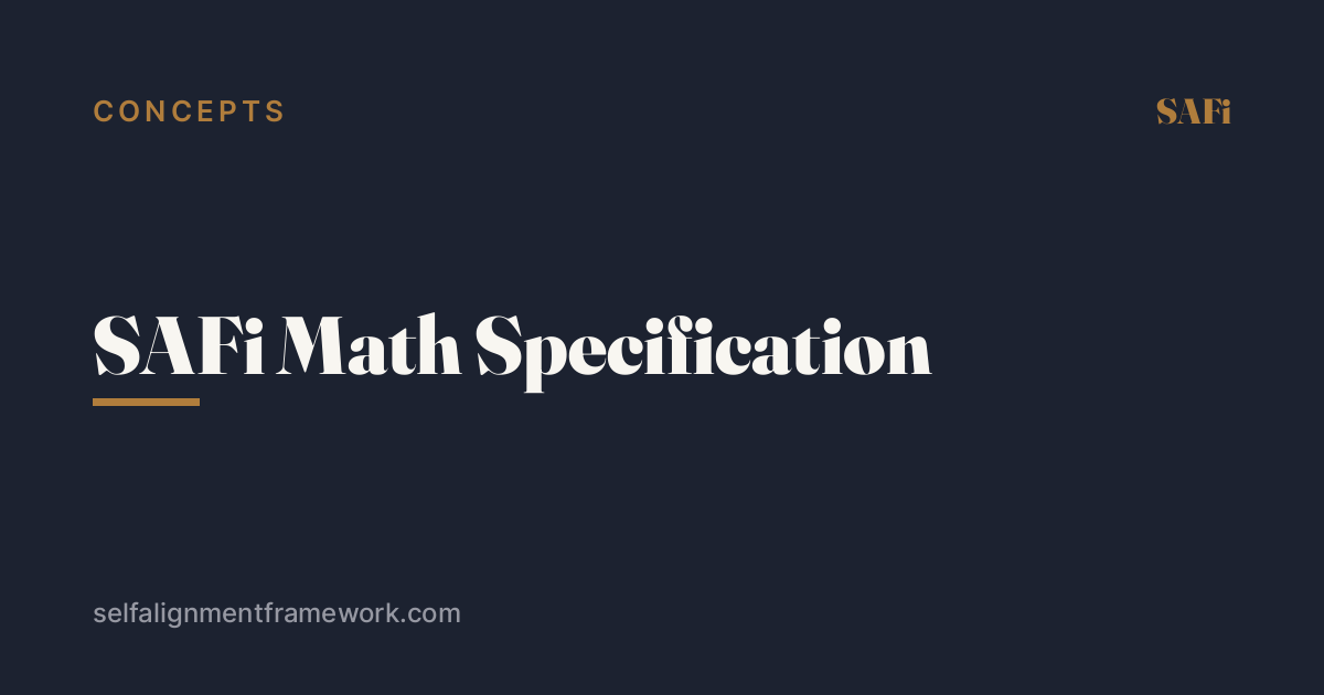 SAFi Math Specification