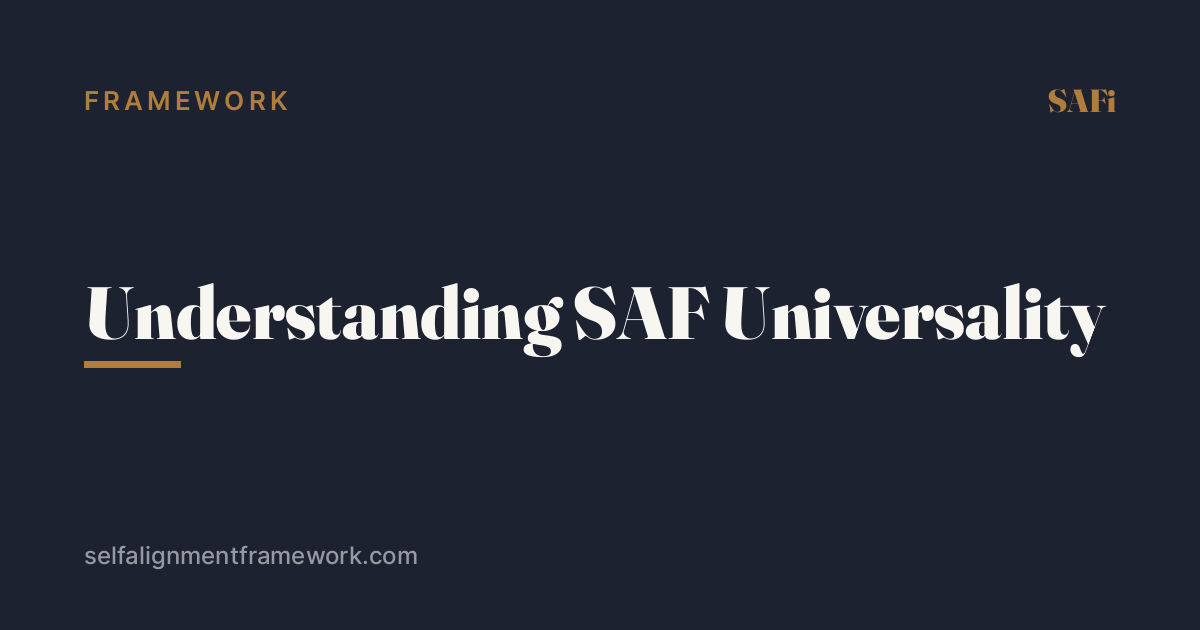 Understanding SAF Universality
